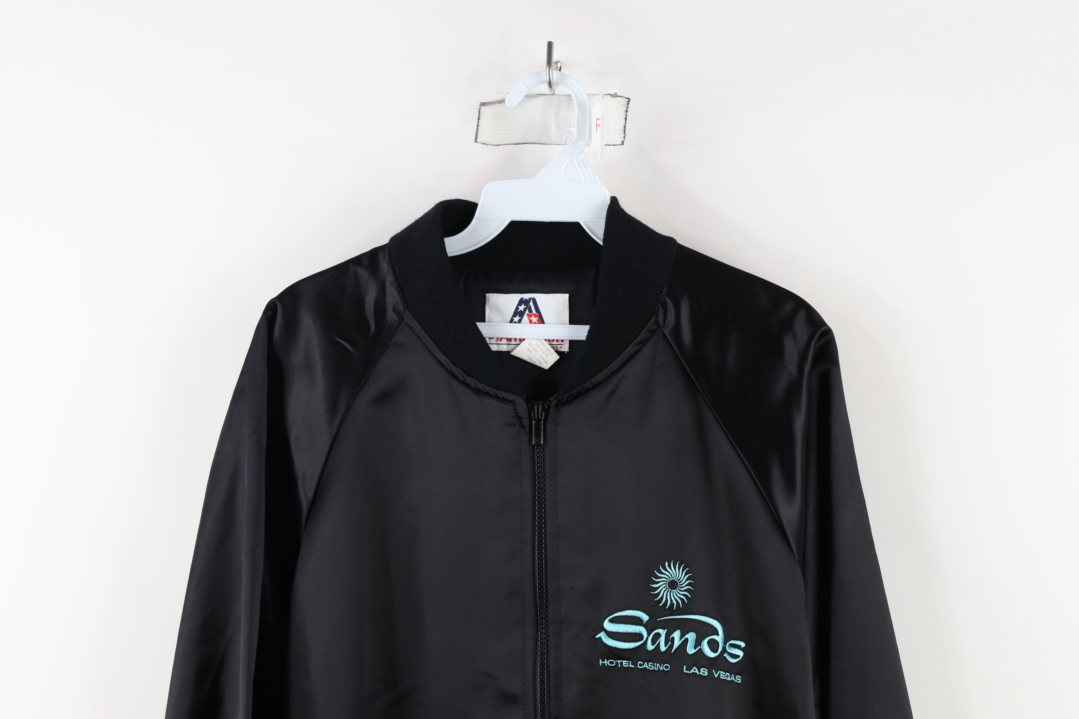 Vintage Vintage 90s Hotel Casino Las Vegas Satin Bomber Jacket USA Size US L / EU 52-54 / 3 - 2 Thumbnail