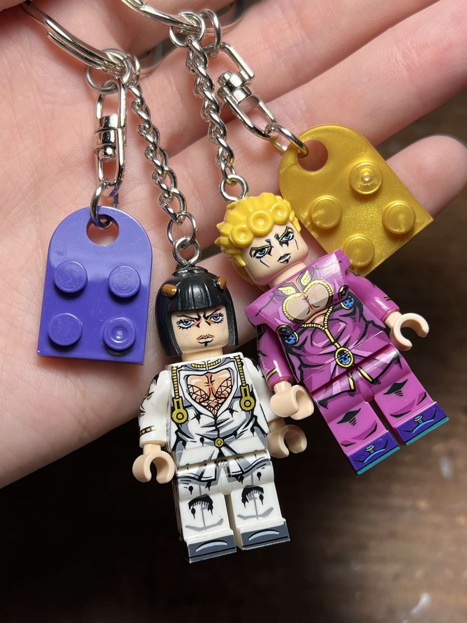 Other Jojo Giorno Bucaratti anime minifigure keychain Size ONE SIZE - 3 Thumbnail