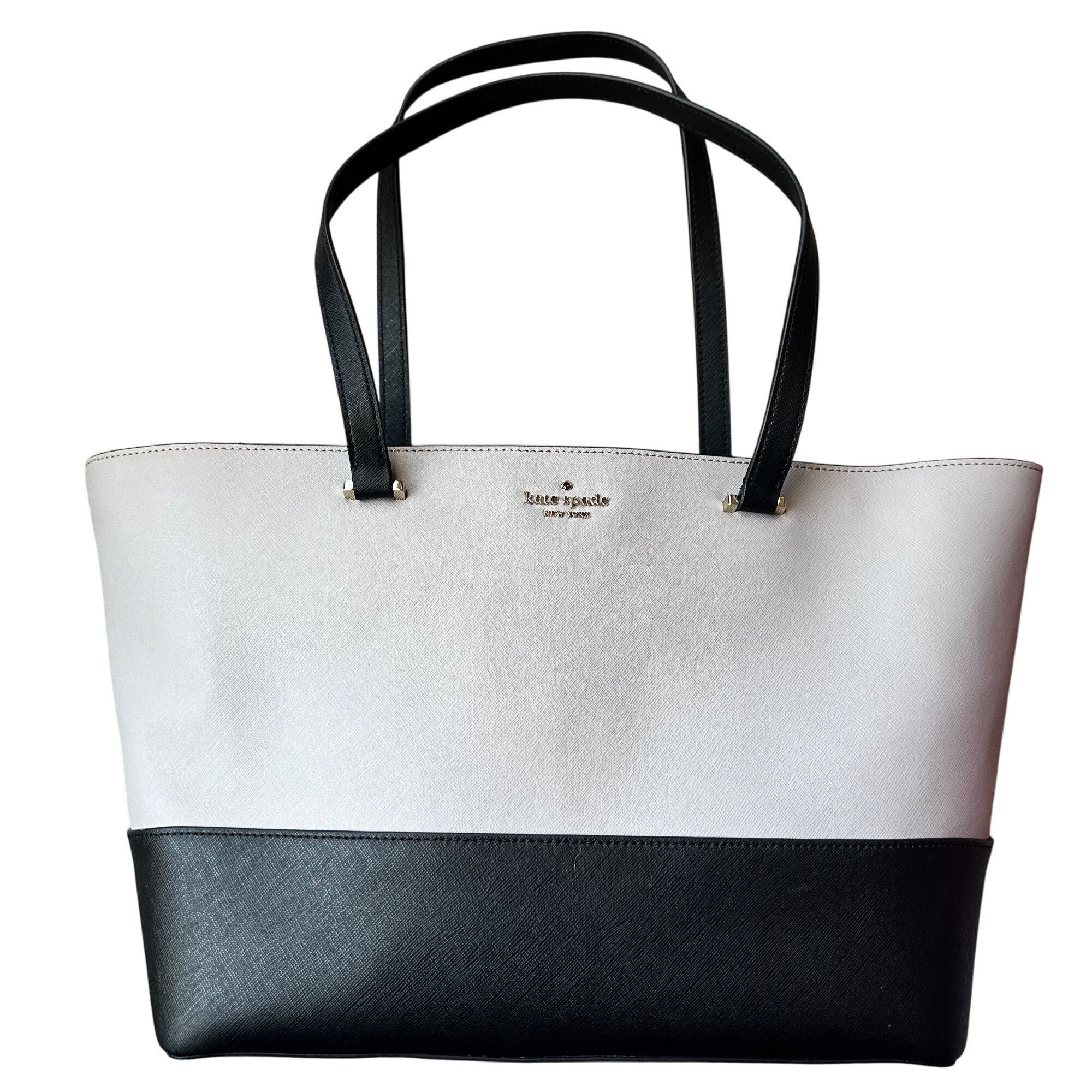 Kate Spade Kristen Medium Tote Tan and hot Black