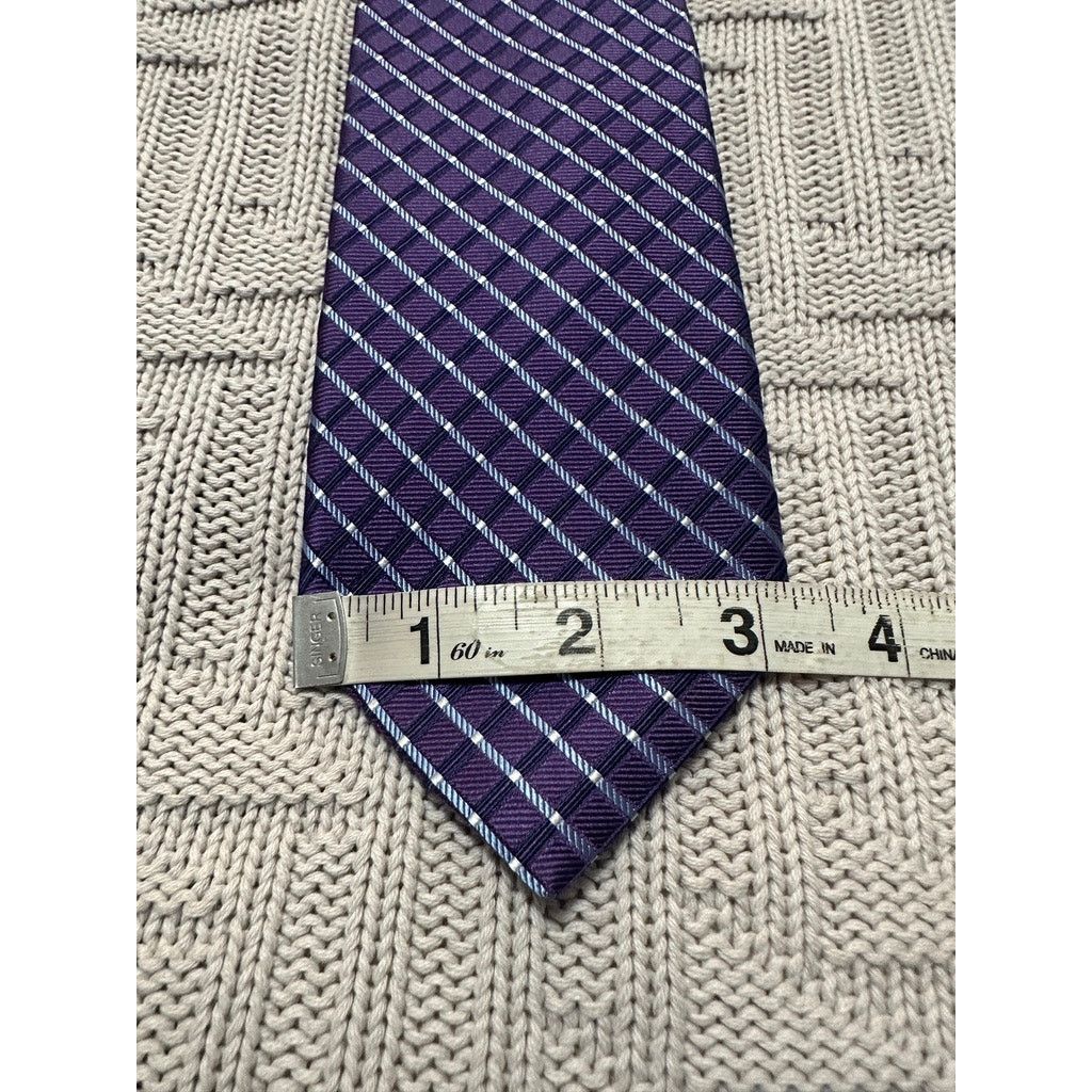 Nautica Nautica purple plaid silk tie Size ONE SIZE - 5 Thumbnail