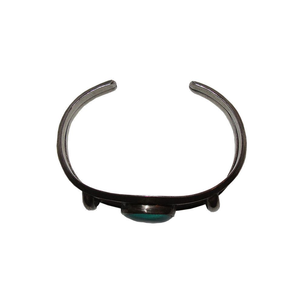 Designer Southwestern Tribal Sterling Turquoise Cuff Bracelet Size ONE SIZE - 4 Thumbnail