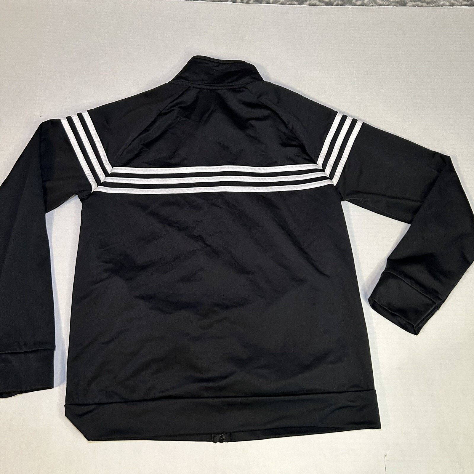 Adidas Adidas Sz XL 18/20 Youth Jacket Full Zip Long Sleeve Black Size US XS / EU 42 / 0 - 2 Thumbnail