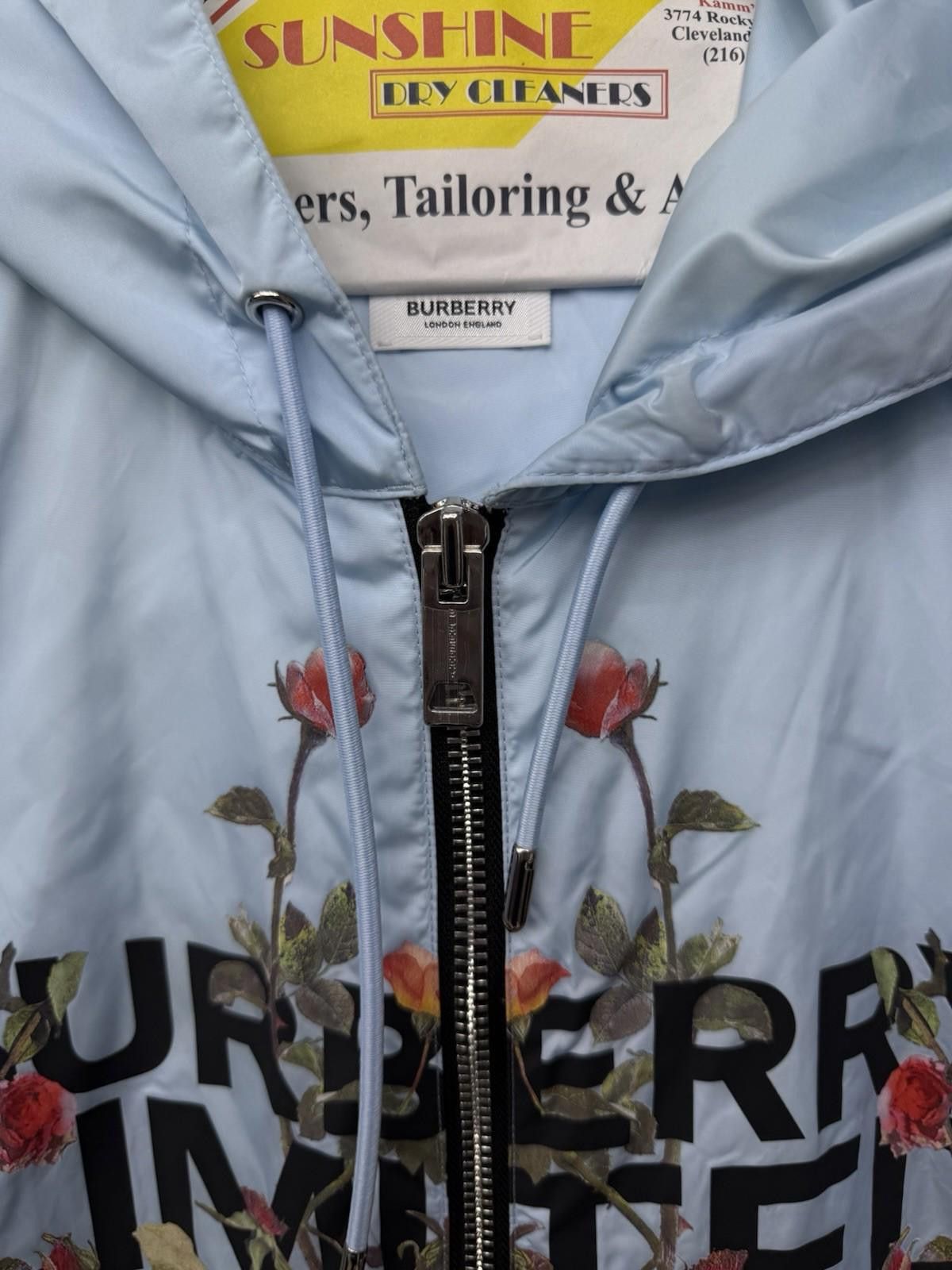 Burberry BURBERRY LIMITED ZIP UP JACKET NYLON BLUE SIZE (Small) Size US S / EU 44-46 / 1 - 7 Thumbnail