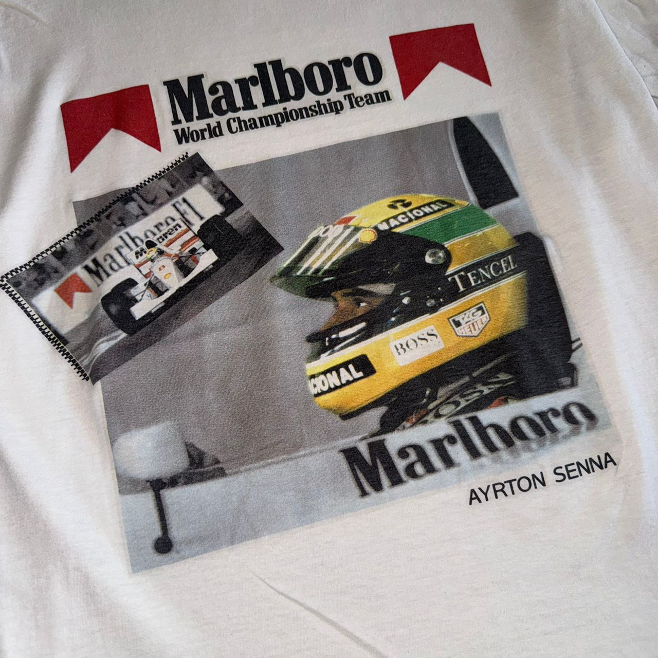 Formula 1 × Marlboro Vintage Marlboro Ayrton Senna F1 World Championship Size US M / EU 48-50 / 2 - 2 Thumbnail