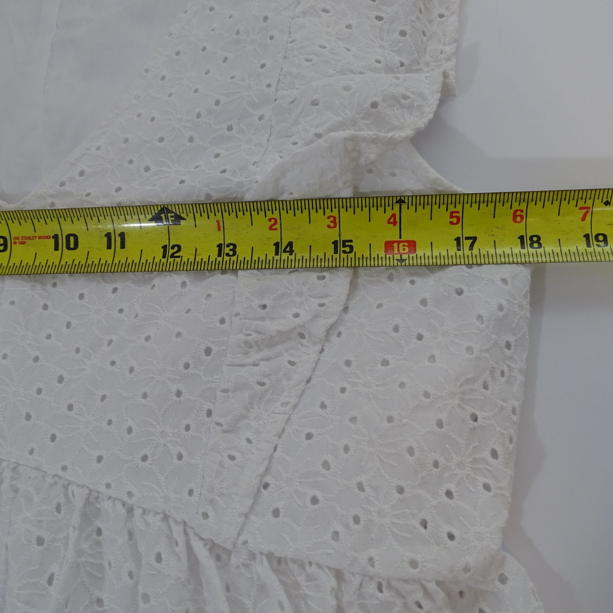 Other Time And Tru White Eyelet Sleeveless Tiered Dress Size M Size M / US 6-8 / IT 42-44 - 10 Thumbnail