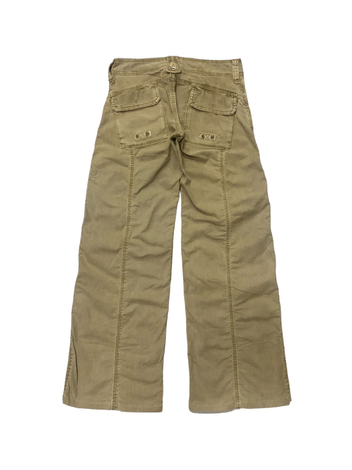 Japanese Brand Flamingo Firm Wide Leg Heavy Stitch Pants Size 29" - 2 Thumbnail