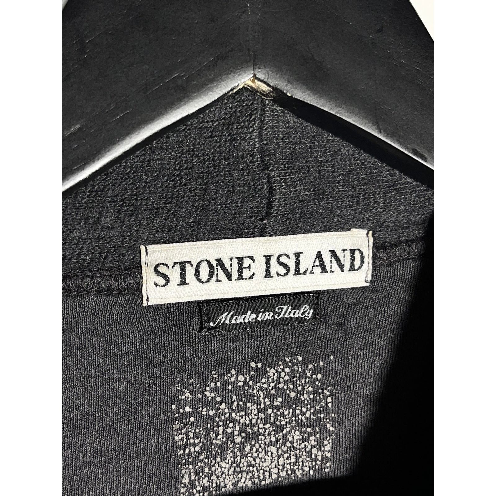 Stone Island sweater wool archive green bagde rare 90s Italy