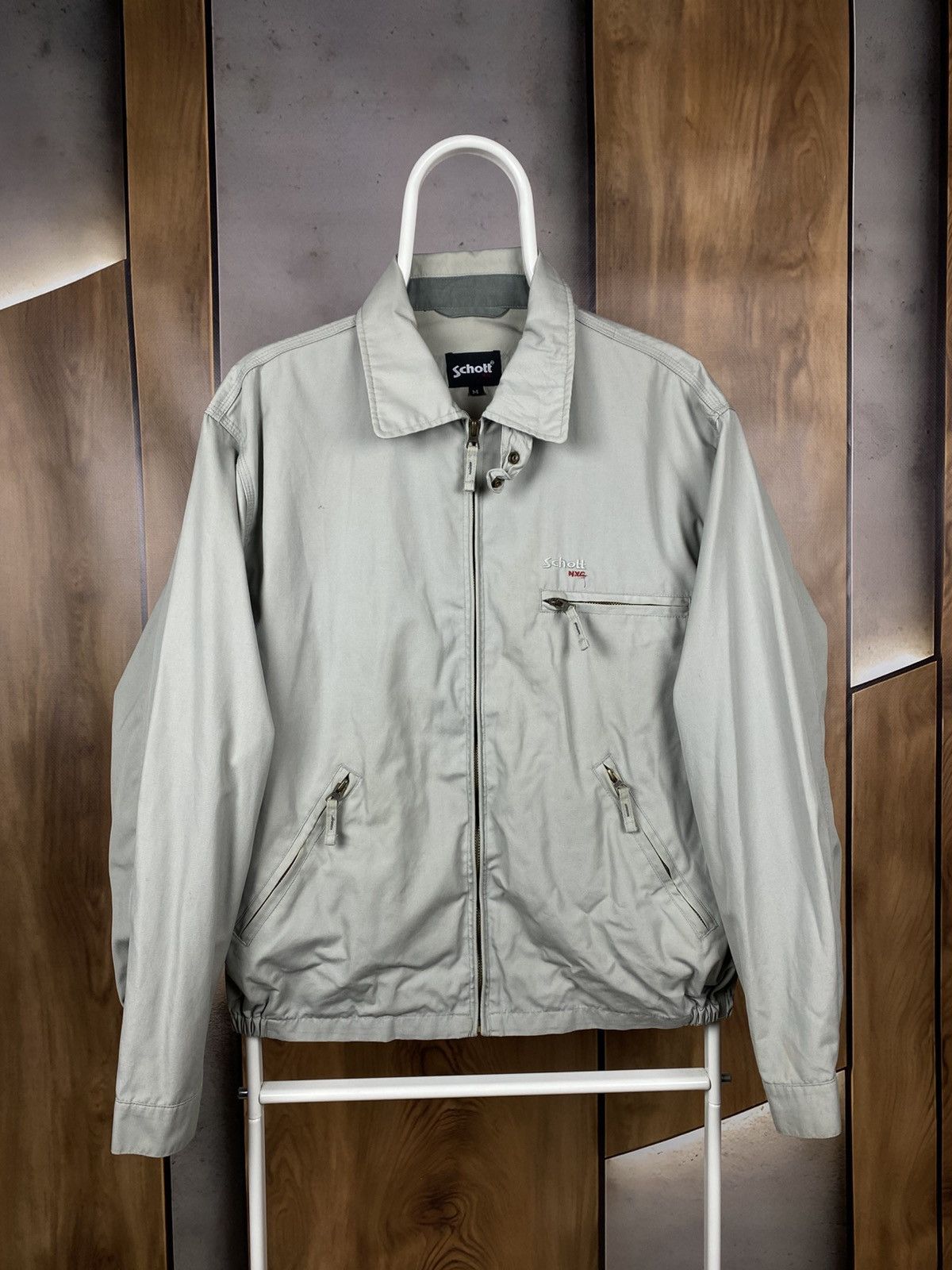 Schott 🍇Vintage 90s Jacket Schott NYC Bros Work Jacket VTG🍇 Size US M / EU 48-50 / 2 - 1 Thumbnail