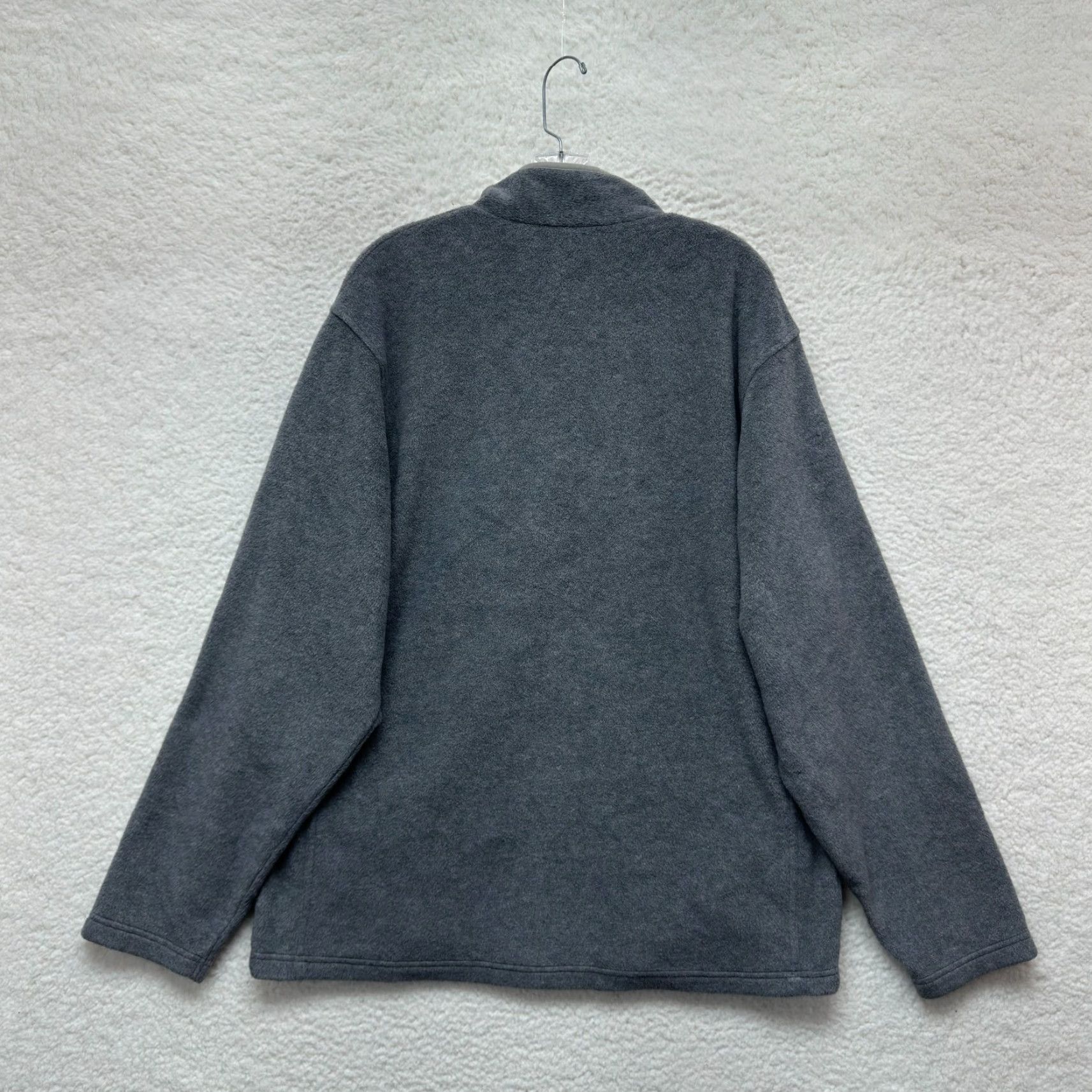 Old Navy VINTAGE Old Navy Sweater XL Gray Fleece 1/4 Zip Spellout Logo Mock Neck Mens Womens Gift-ready Size XL / US 12-14 / IT 48-50 - 2 Thumbnail