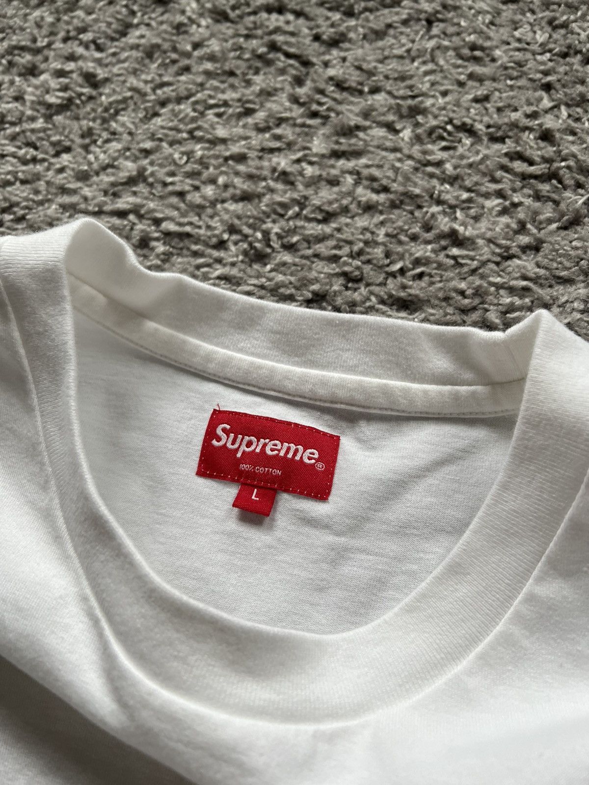 Supreme Supreme Laser Cut S Logo Pocket Tee T-Shirt Large L Size US L / EU 52-54 / 3 - 3 Thumbnail