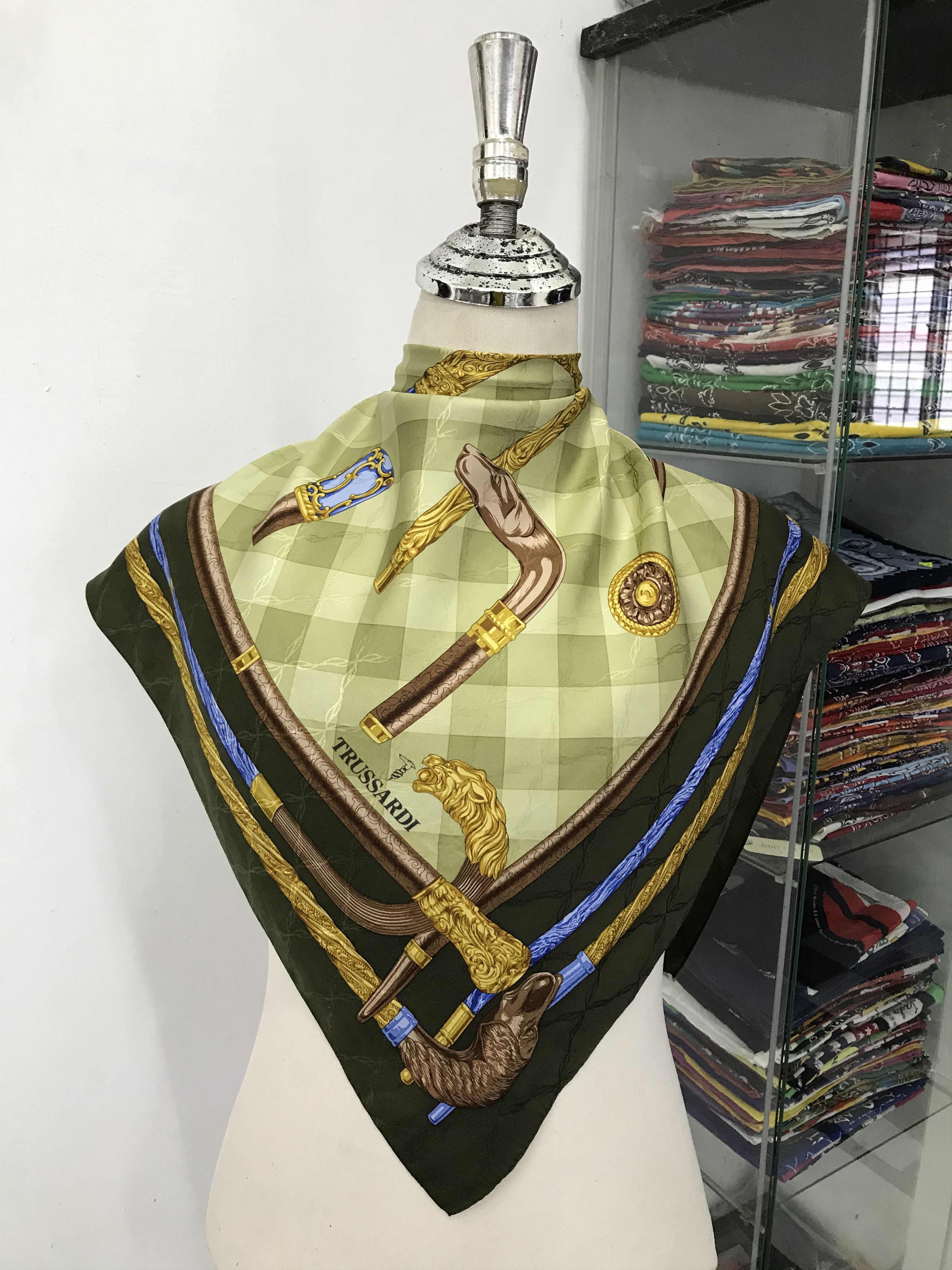 Trussardi Vintage Trussardi Silk Scarf Size ONE SIZE - 1 Thumbnail