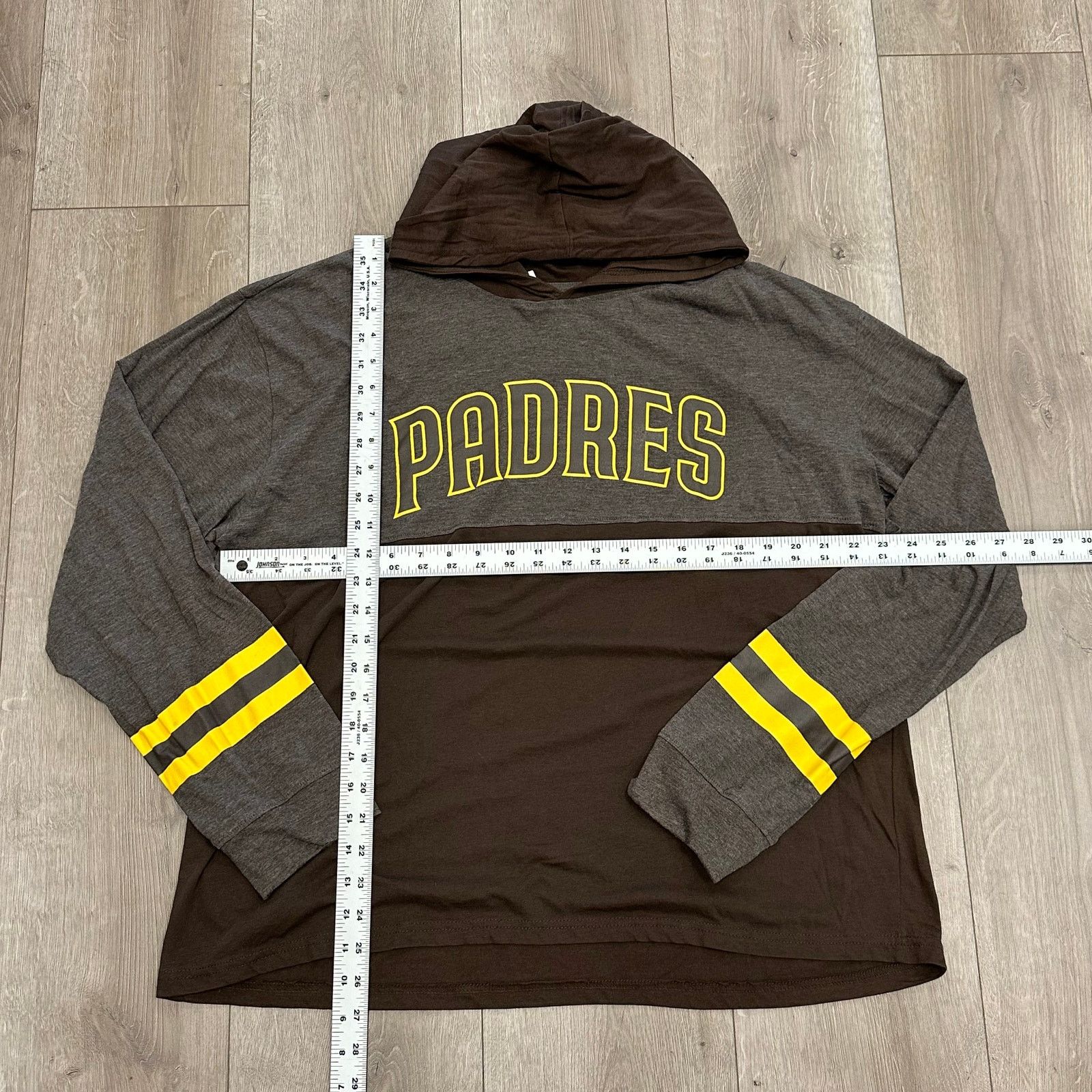MLB San Diego Padres lightweight hooded long sleeve shirt XL Size US XL / EU 56 / 4 - 4 Thumbnail