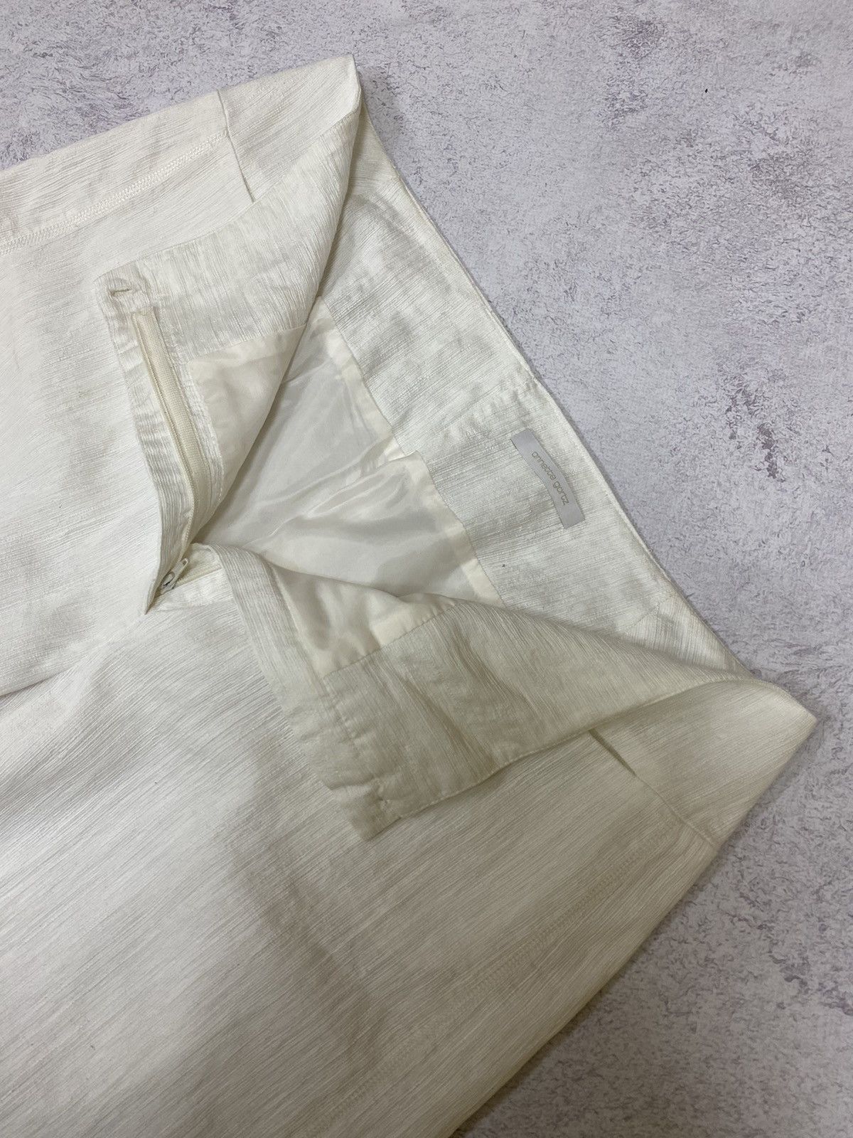 Annette Gortz Annette Gortz Womens White Wide Leg Trousers Pants Size 44 Size 30" / US 8 / IT 44 - 6 Thumbnail