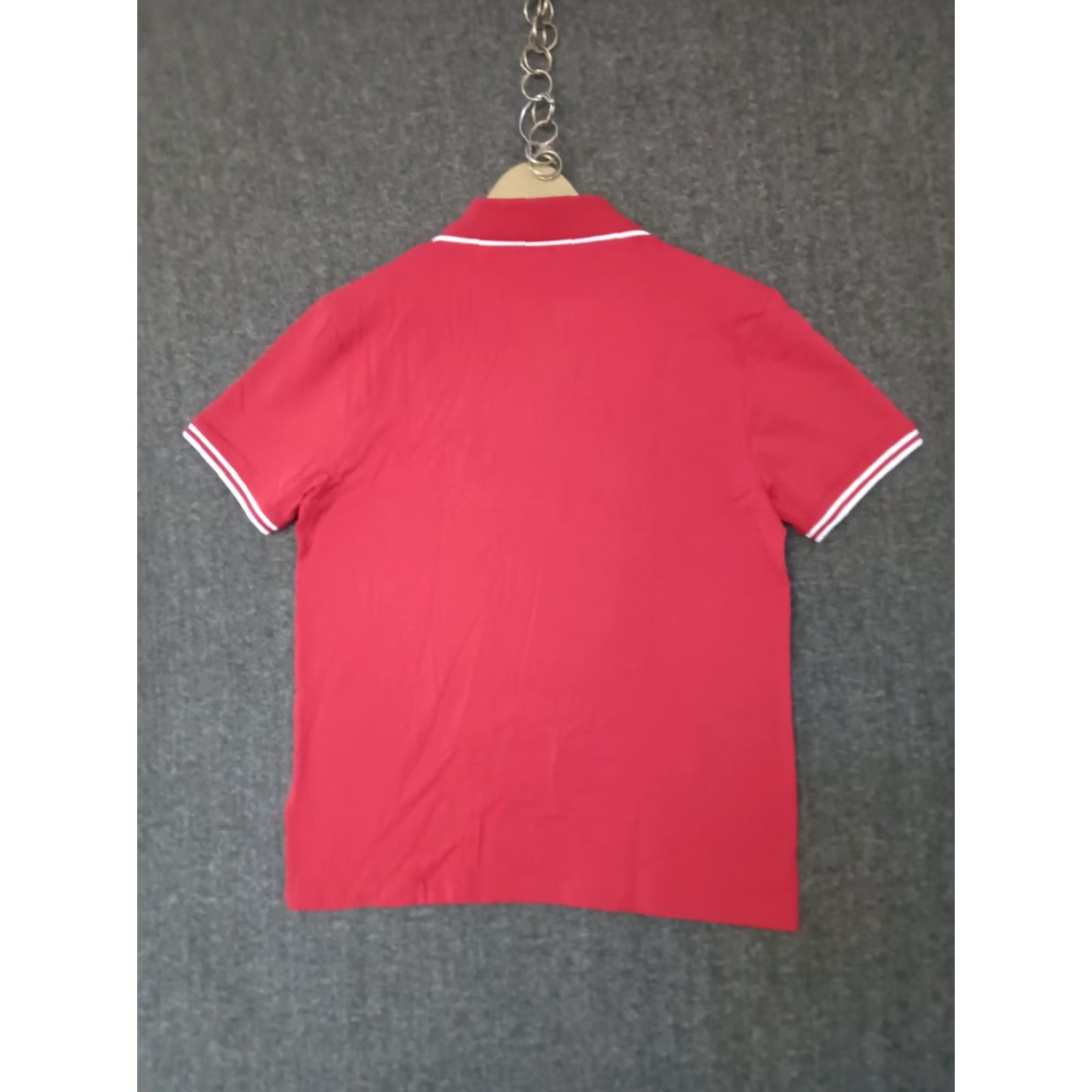 Guess GUESS Short Sleeve Mens Red Polo Collared 1/4 Zip T-Shirt Size S Size US S / EU 44-46 / 1 - 2 Thumbnail