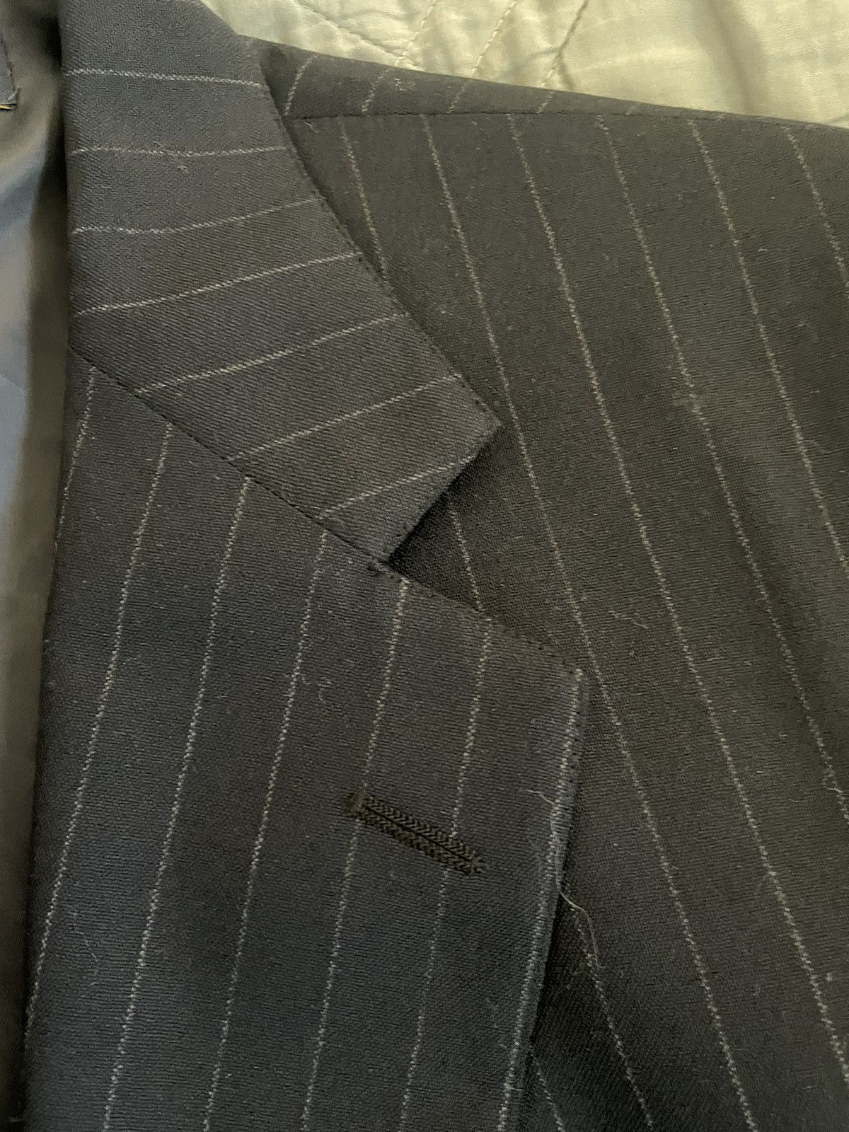 Brooks Brothers Brooksease Pinstripe Wool Suit Size 44R - 5 Thumbnail