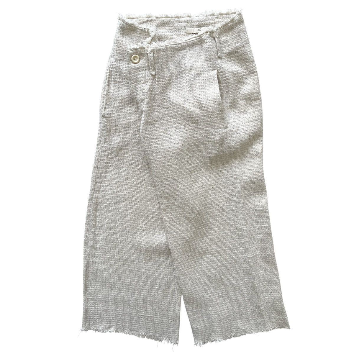 45rpm 45rpm Cotton-Linen Tweed Wide Pants Size 29" - 2 Thumbnail
