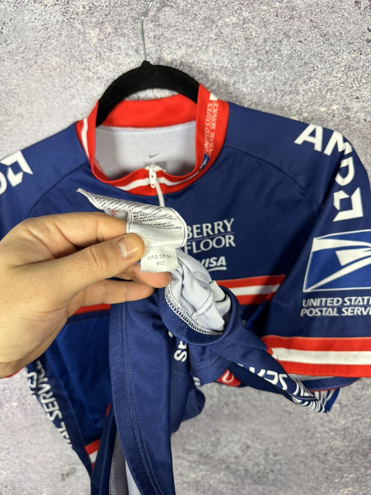 Bicycle × Nike × Vintage Nike Cycling US Jersey 2004Trek Tour de France Thomas Weisel Size US XL / EU 56 / 4 - 9 Thumbnail