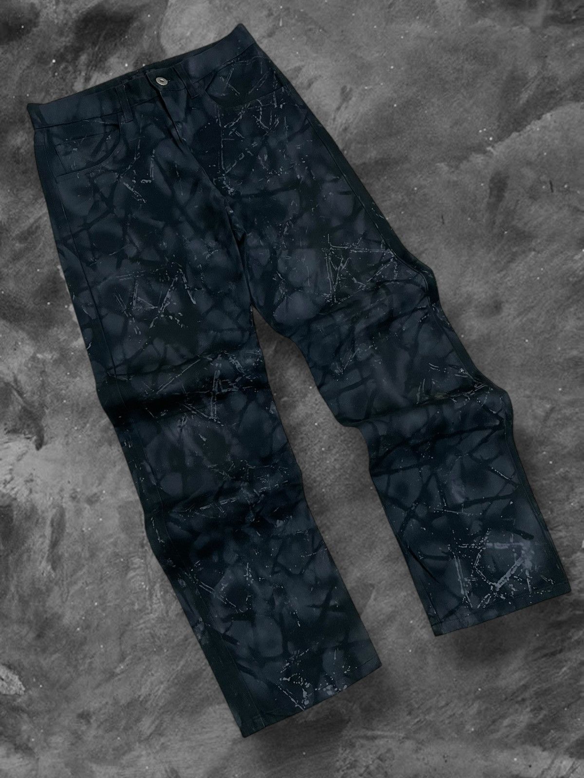 Japanese Brand Vintage 1990s Designer Japan In The Attic Dark Evil Pant Size US 26 / EU 42 - 2 Thumbnail
