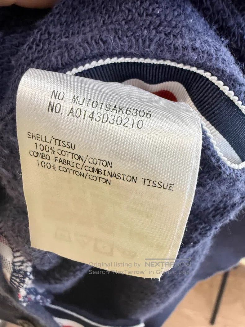 Thom Browne Thom Browne Navy Blue Striped Knit Cardigan Size US M / EU 48-50 / 2 - 5 Thumbnail