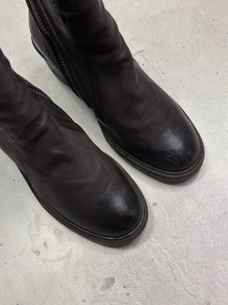 A.S.98 A.S.98 Jase Leather Ankle Boots Side Zip Brown 36 US 6 Y2K Size US 6 / IT 36 - 4 Thumbnail
