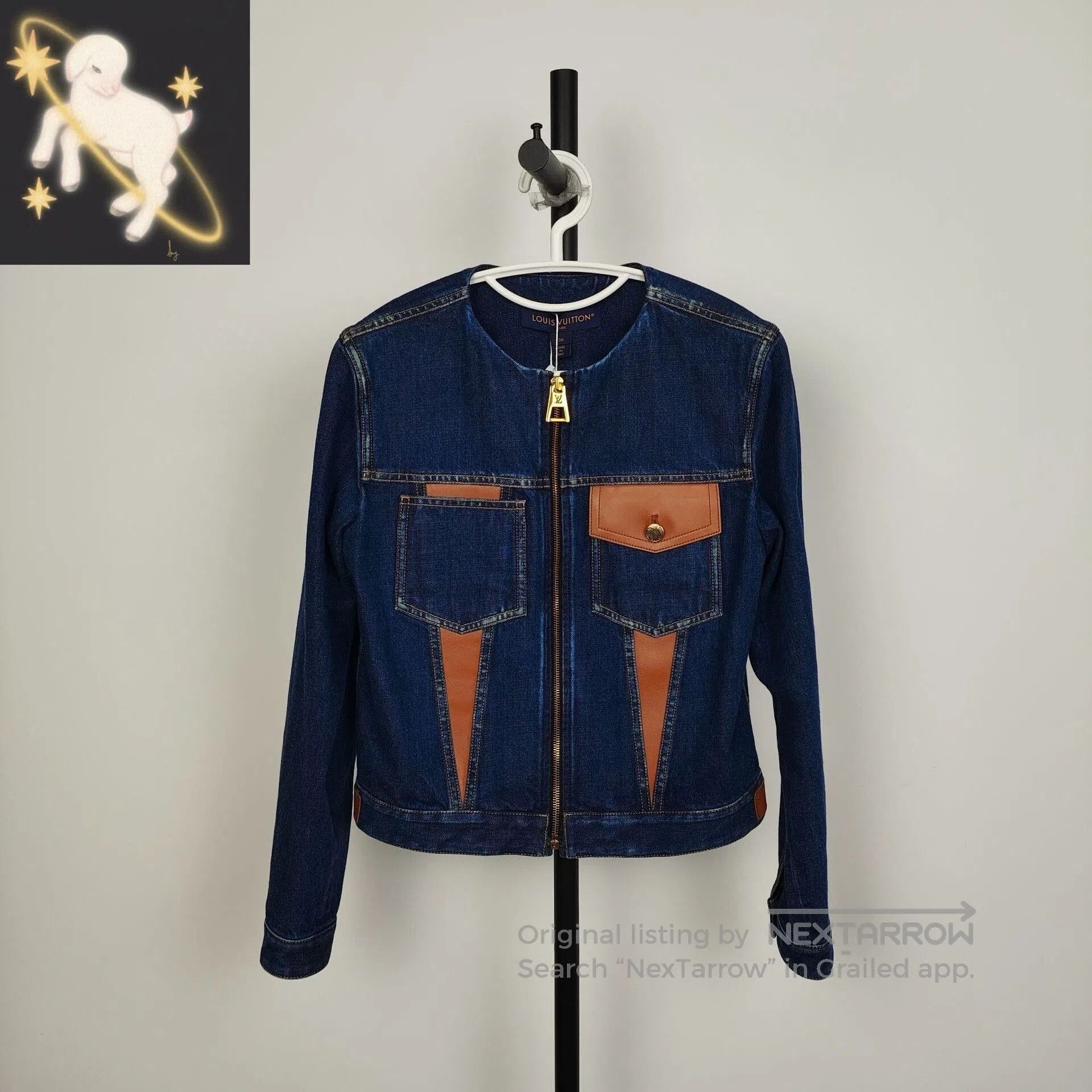 Louis Vuitton Louis Vuitton Denim Mixed Leather Jacket. Size US S / EU 44-46 / 1 - 1 Thumbnail