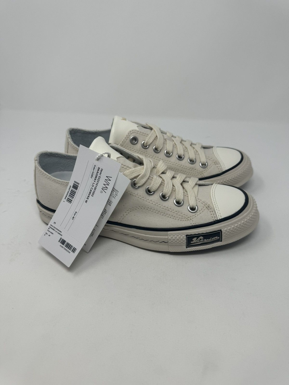 Visvim Skagway Lo Canvas W Ivory Size US 7 / IT 37 - 1 Thumbnail