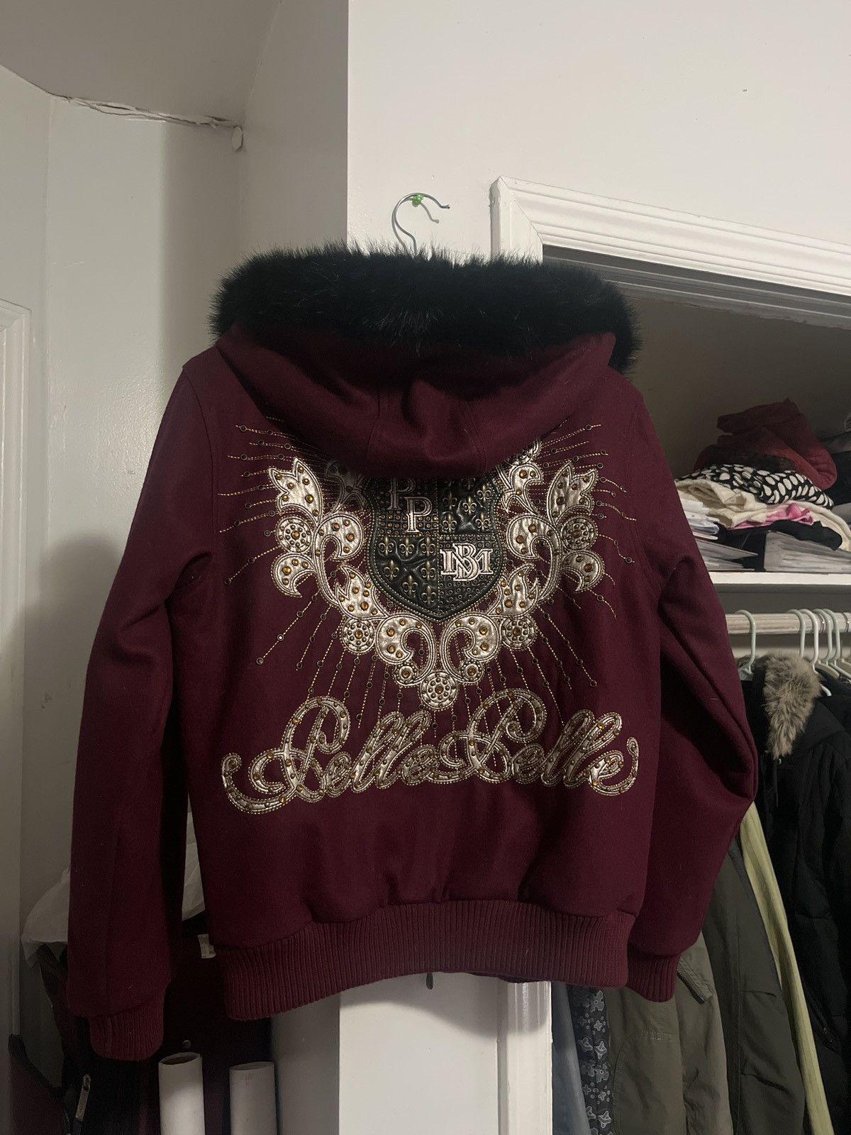 Pelle Pelle Fur hooded wool zip zip Size US S / EU 44-46 / 1 - 5 Thumbnail