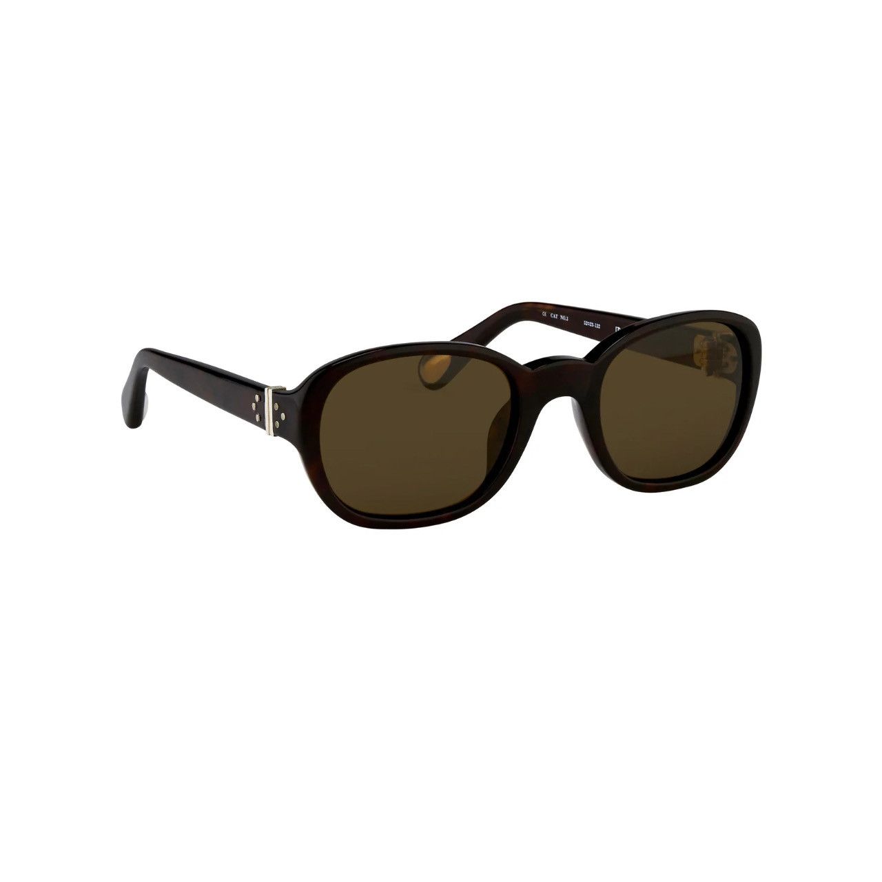 Ann Demeulemeester Ann Demeulemeester Sunglasses Oval Tortoise Shell and Brown Size ONE SIZE - 2 Thumbnail