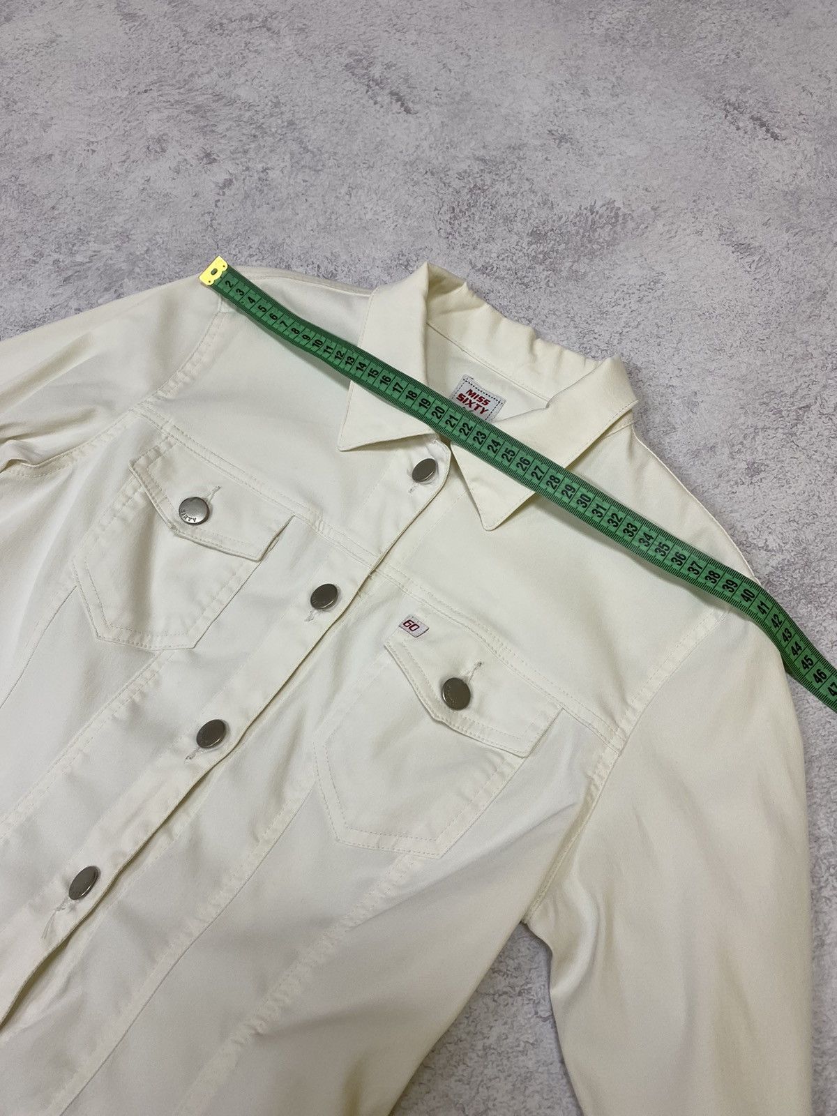 Miss Sixty Miss Sixty Womens White Denim Jacket Size M Size M / US 6-8 / IT 42-44 - 12 Thumbnail