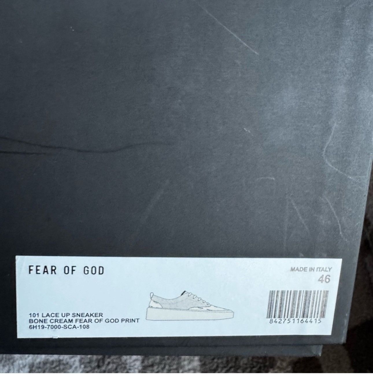 Fear of God Fear of God 101 lace up print sneakers 6H19-7000-SCA-108 Size US 13 / EU 46 - 11 Thumbnail