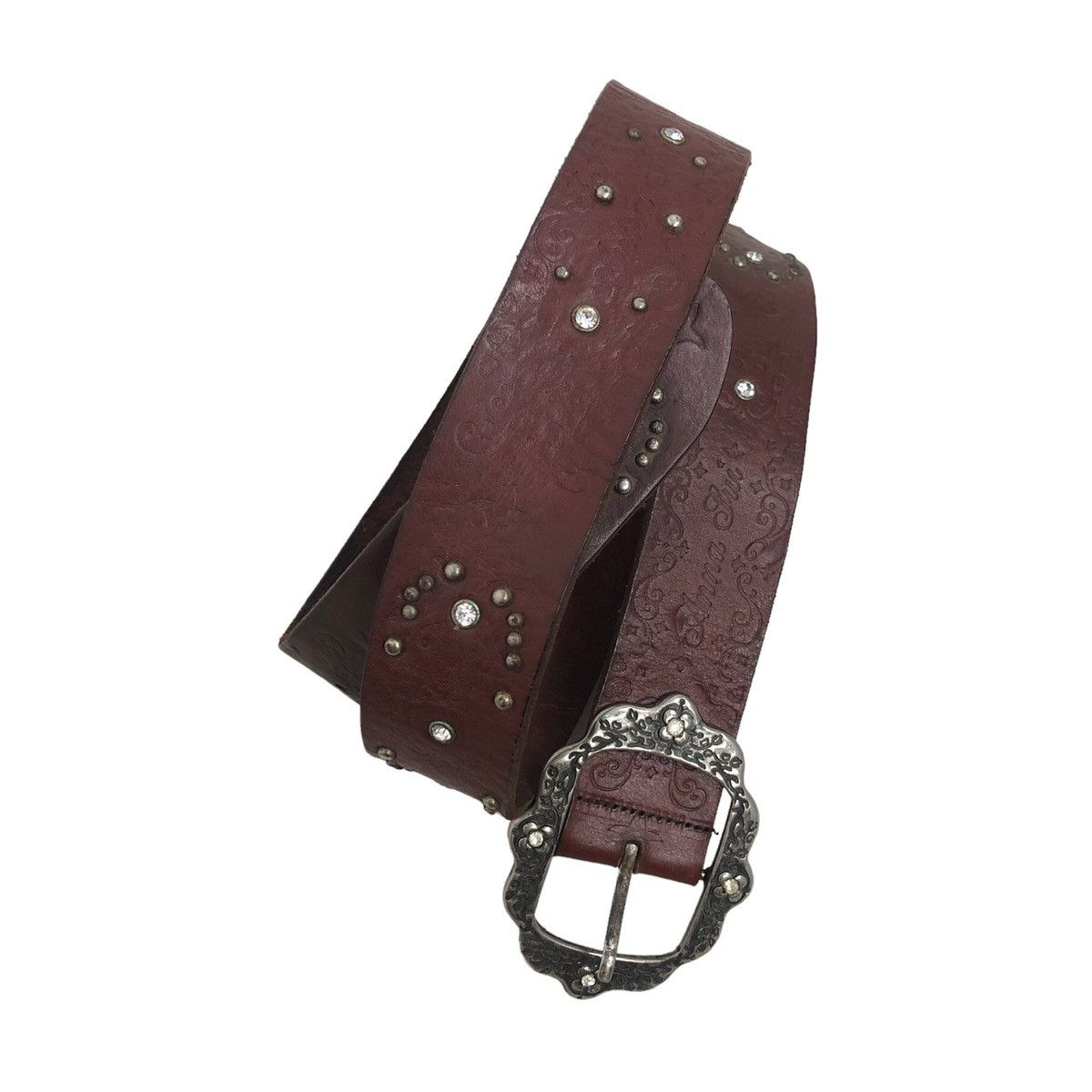 Vintage Anna Sui Brown Studded Belt