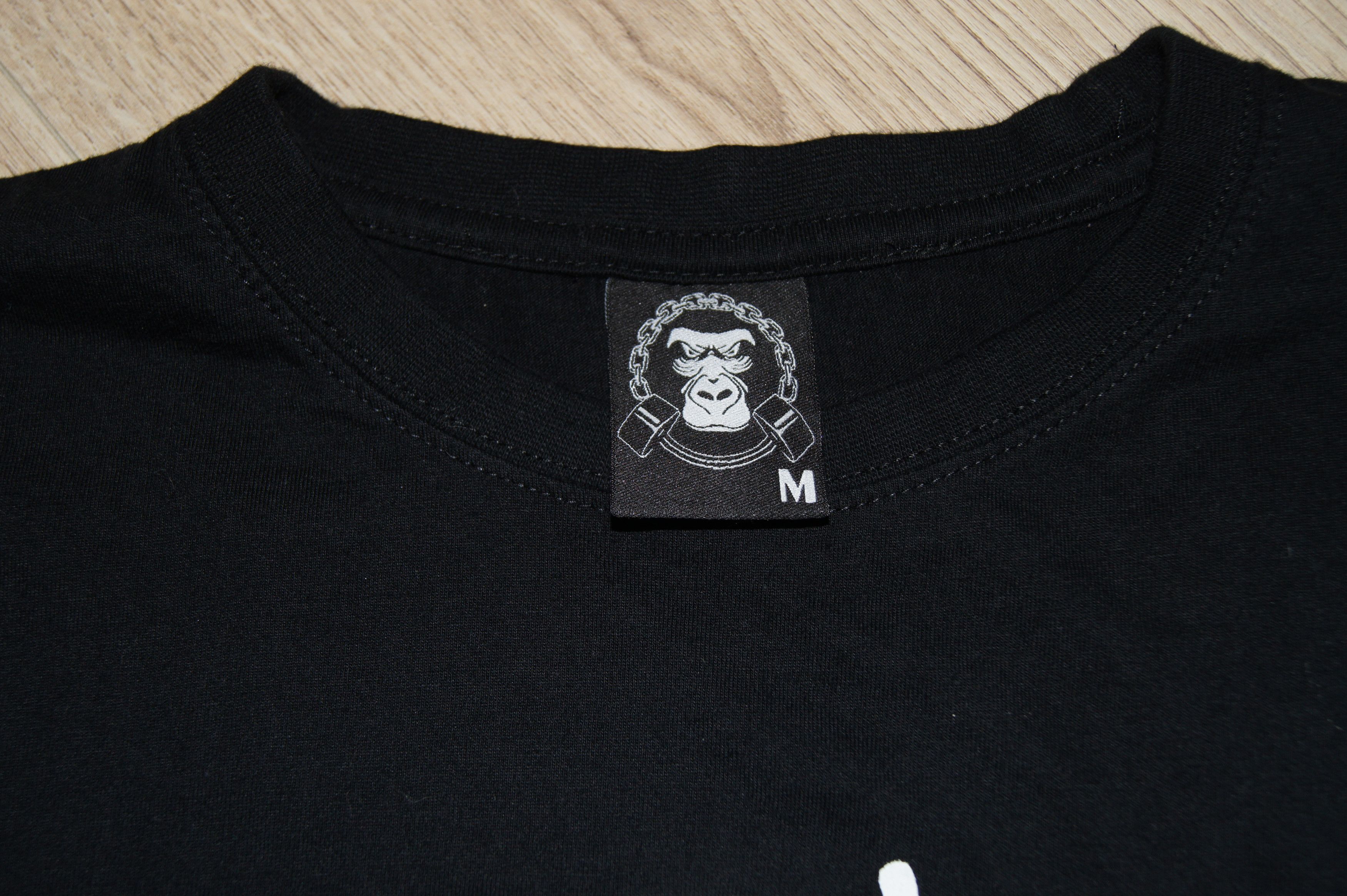 Designer Black T-Shirt Klatka Goryla Size M Hell Gym Fitness Street Size US M / EU 48-50 / 2 - 5 Thumbnail