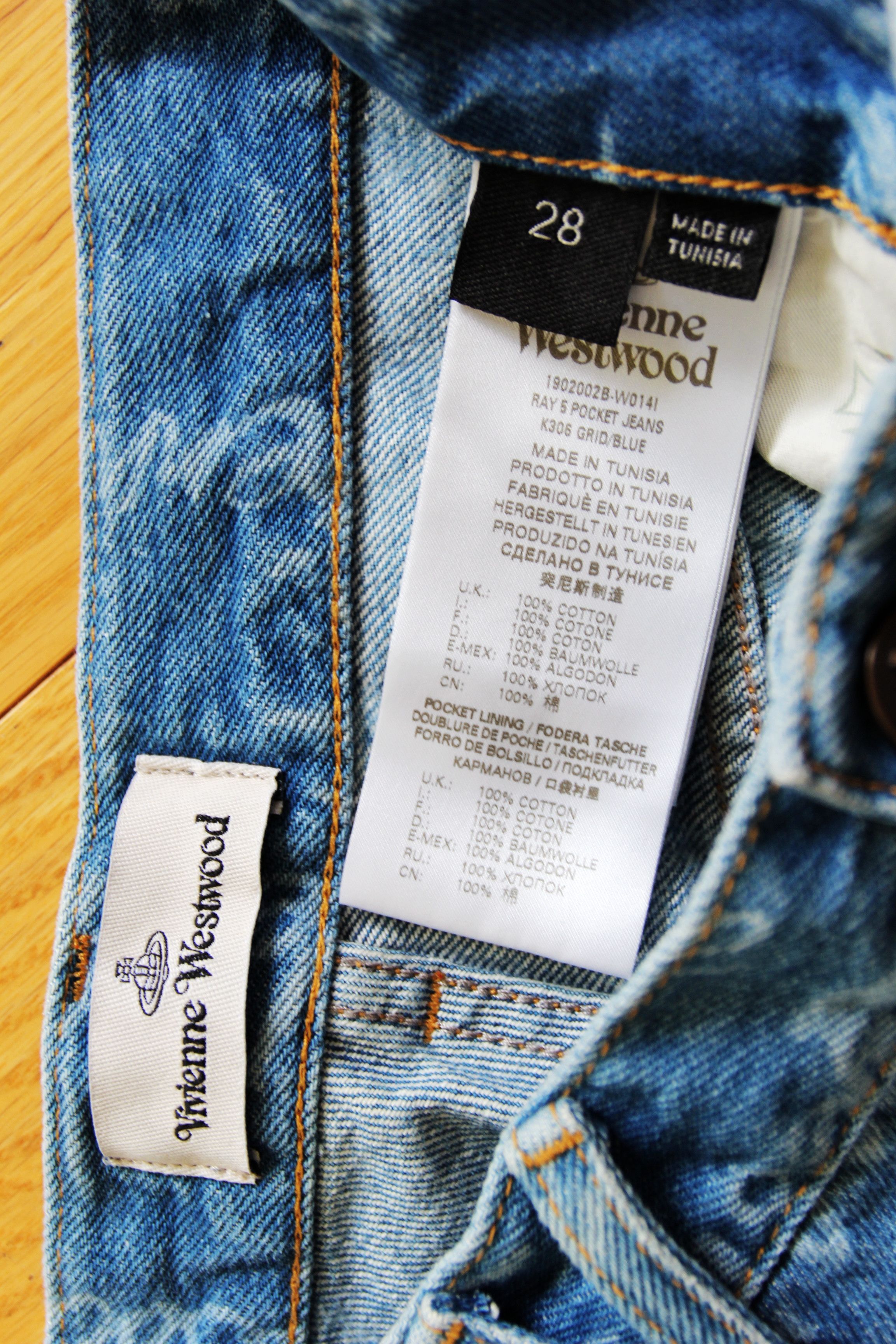 Vivienne Westwood BNWT SS25 VIVIENNE WESTWOOD RAY 5 POCKET JEANS 28 Size 28" / US 6 / IT 42 - 9 Thumbnail