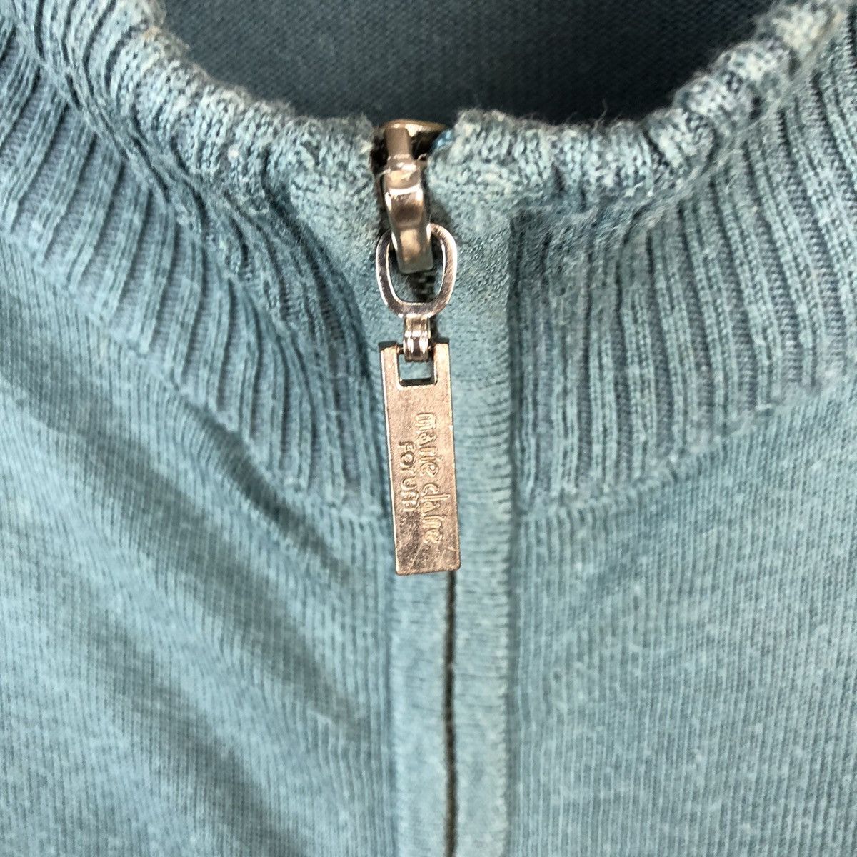 Homespun Knitwear × Japanese Brand Marie Claire Forum Green Knitwear #A2191 Size L / US 10 / IT 46 - 9 Thumbnail