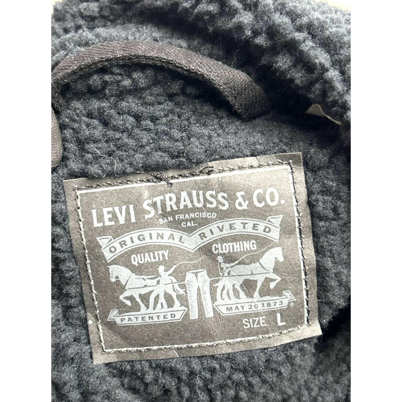 Levi's Levi's Jacket Womens Large Black Cotton Denim Bomber Jacket Size L / US 10 / IT 46 - 3 Thumbnail