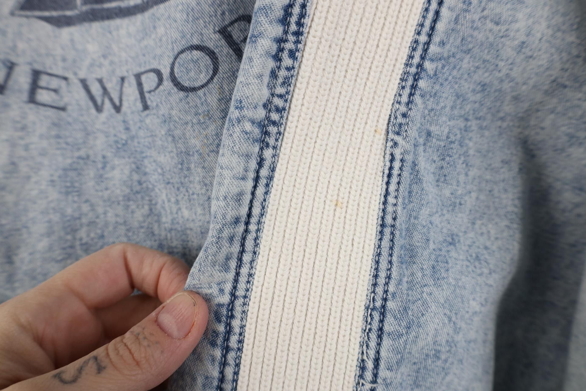 Vintage Vintage 90s Streetwear Acid Wash Denim Pullover Jacket Blue Size XL / US 12-14 / IT 48-50 - 9 Thumbnail