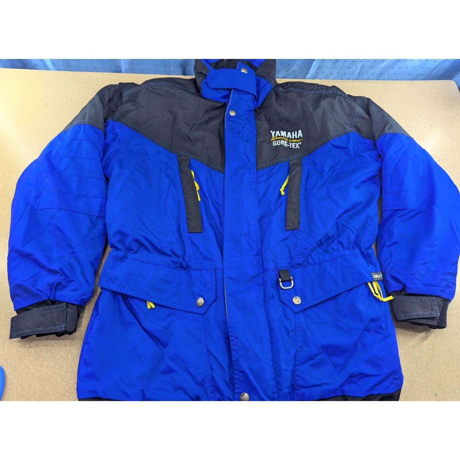 Yamaha VINTAGE Yamaha Racing Gore-Tex Motorcycle Jacket Mens Size M Blue Padded Size US M / EU 48-50 / 2 - 2 Thumbnail