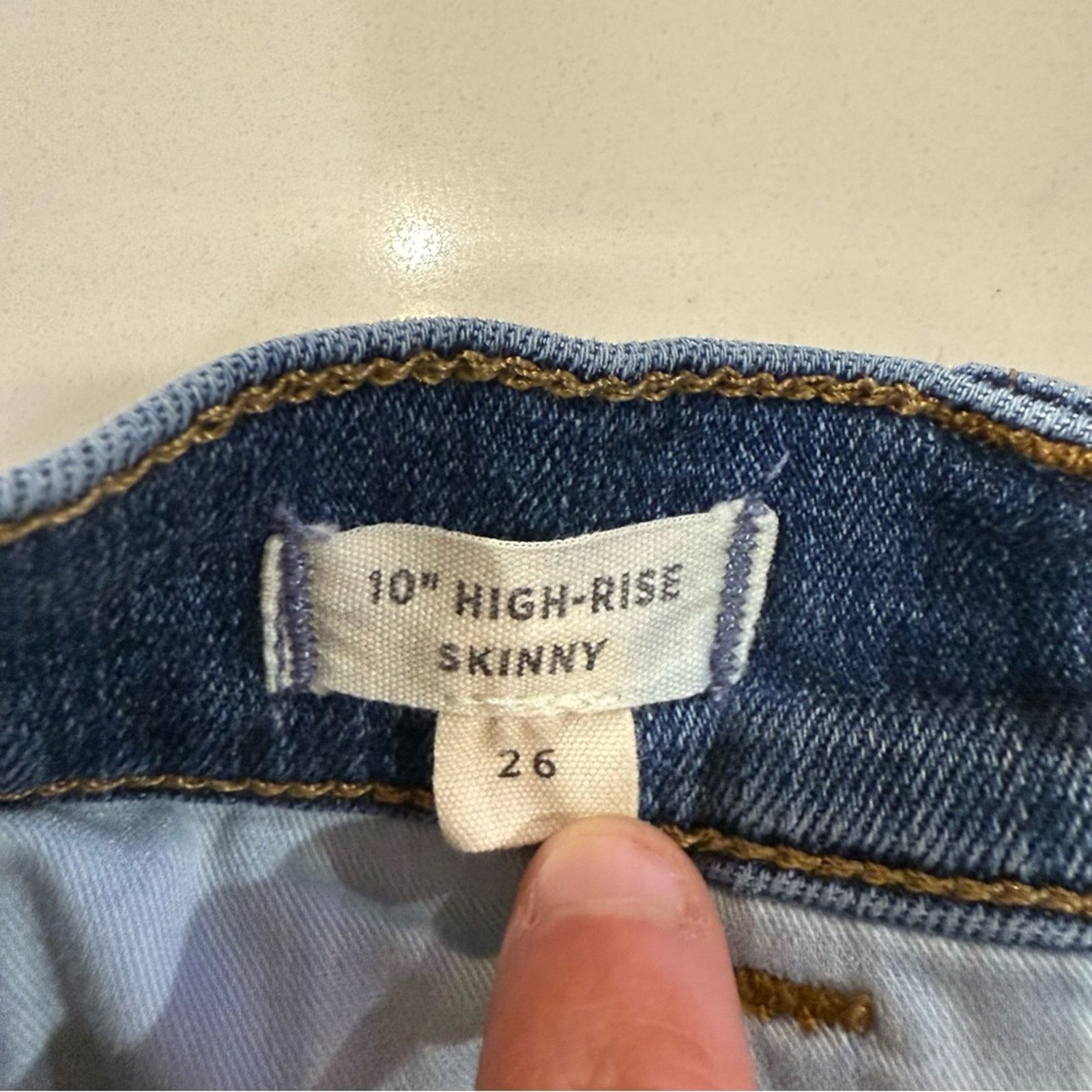 Madewell Madewell 10” High Rise Skinny Denim Jeans Women’s 26 Blue Size 26" / US 2 / IT 38 - 12 Thumbnail