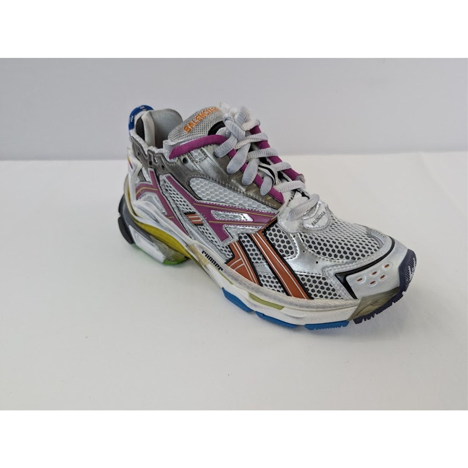 Balenciaga o1rshd1 Runner Sneakers in Multicolor / Mesh / Rubber Size US 13 / EU 46 - 3 Thumbnail