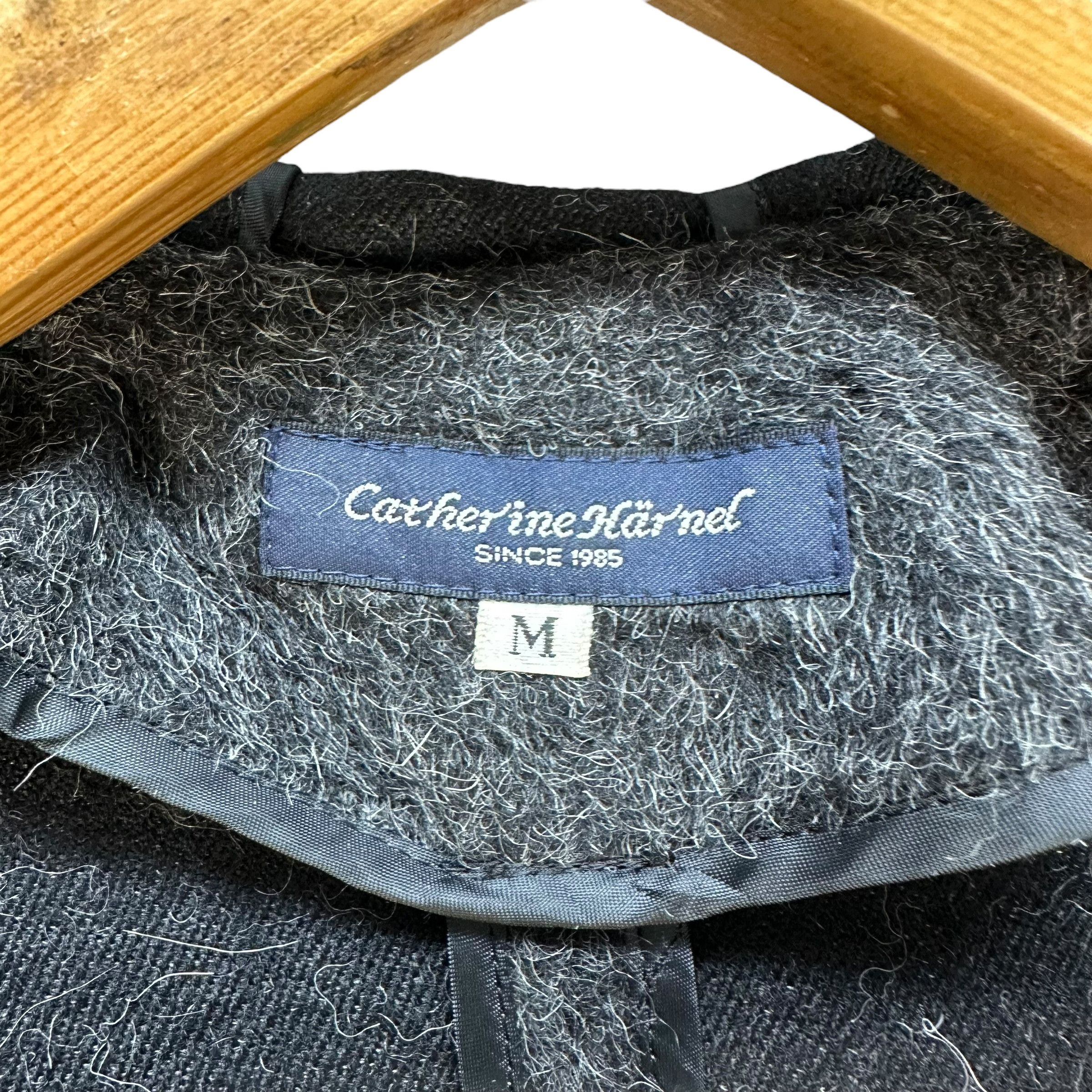 Japanese Brand CATHERINE HARNEL Mohair Wool Hooded Jacket #A52-1210 Size M / US 6-8 / IT 42-44 - 9 Thumbnail