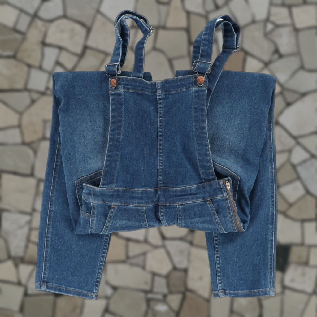 Madewell Madewell Stretch Skinny Overalls Denim Blue Women's XXS Size 24" / US 00 / IT 34 - 1 Thumbnail