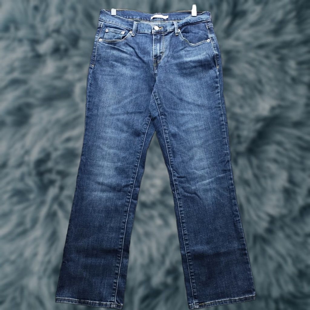Levi's Levi's 505 Jeans Mens 30 Blue Denim Medium Wash Straight Leg Regular Size US 30 / EU 46 - 1 Thumbnail
