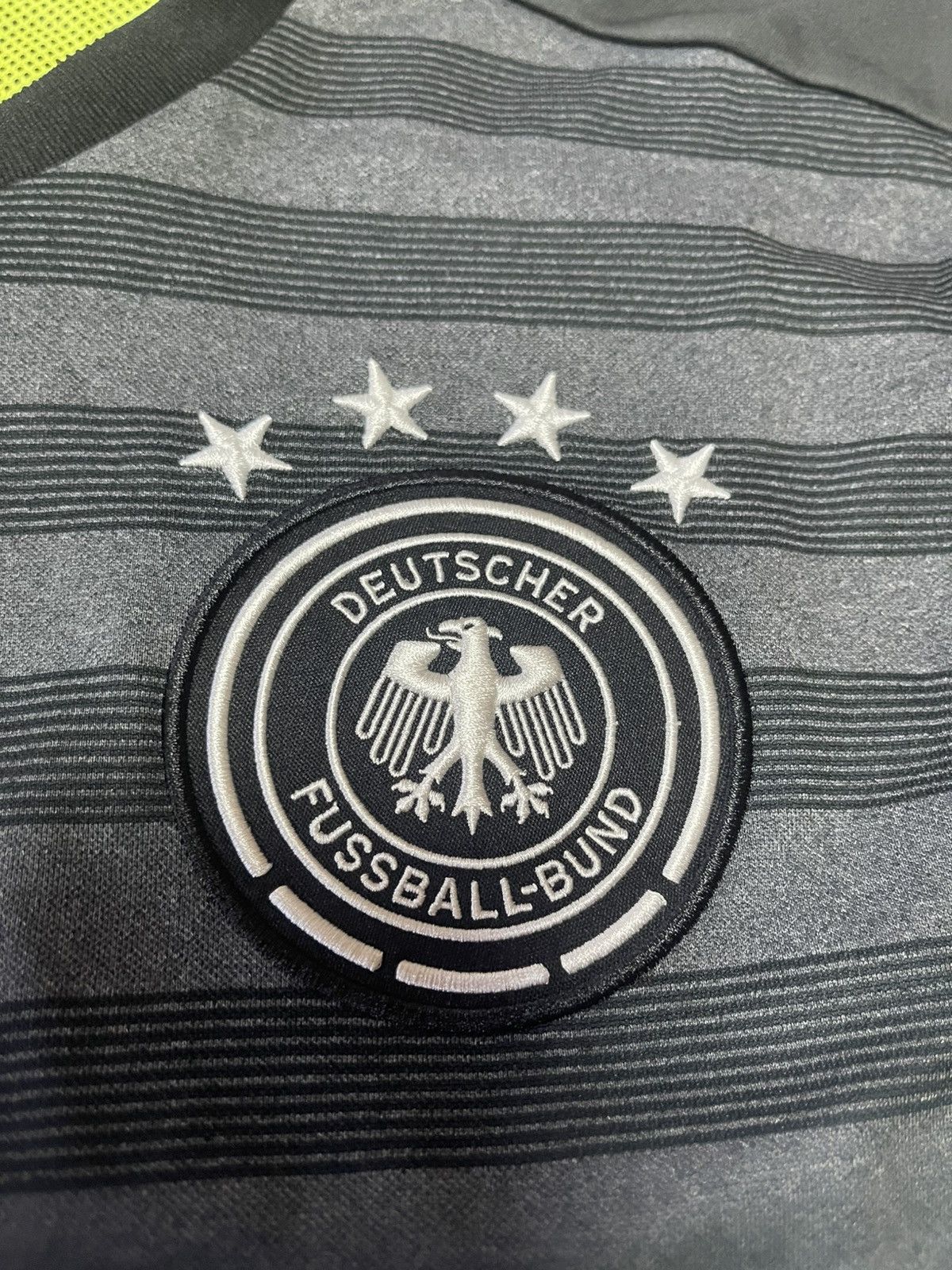 Adidas GERMANY 2016-2019 AWAY FOOTBALL SOCCER JERSEY L ADIDAS Size US L / EU 52-54 / 3 - 6 Thumbnail