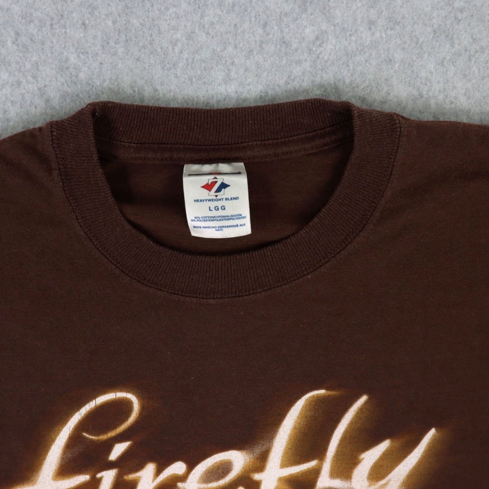 Jerzees Firefly TV Show Serenity Mens LARGE IN Brown T-Shirt RARE Size US L / EU 52-54 / 3 - 4 Thumbnail