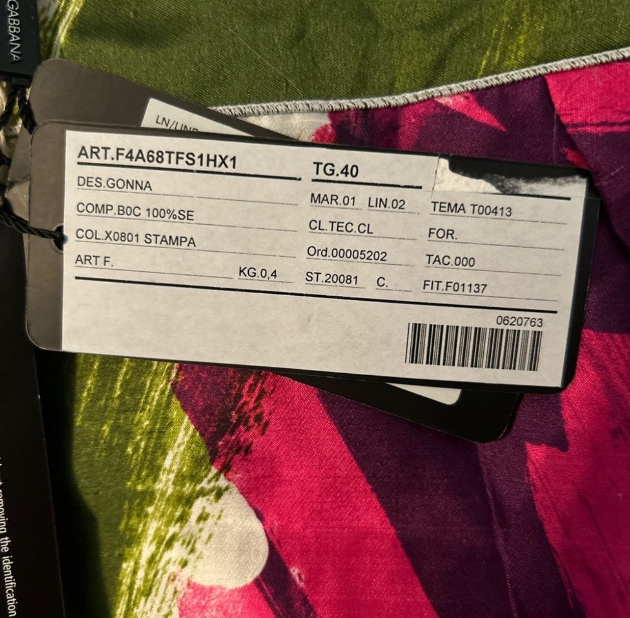 Dolce & Gabbana DOLCE & Gabbana Runway 2008 Abstract Floral Midi Skirt Size 27" / US 4 / IT 40 - 10 Thumbnail