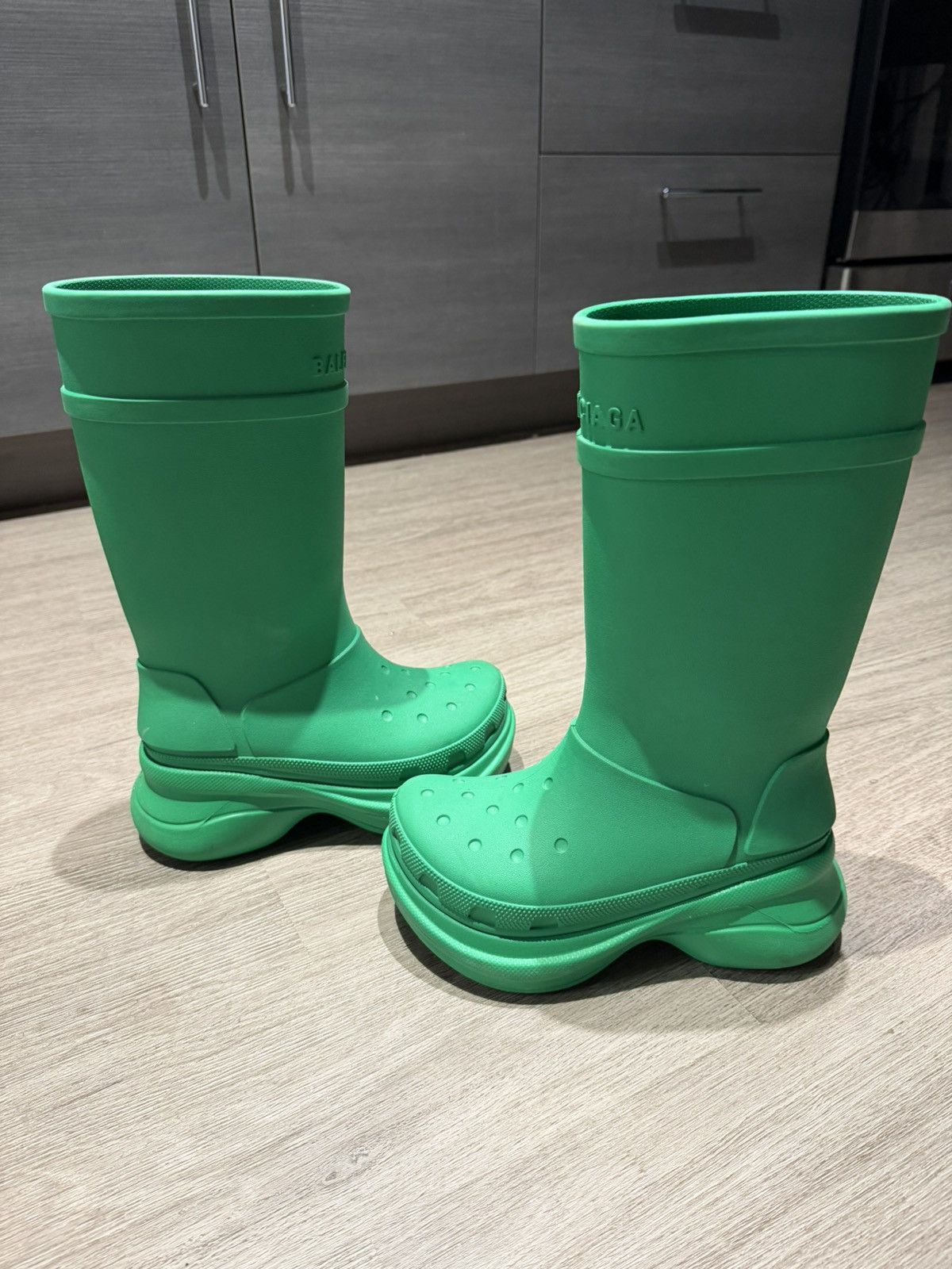 Balenciaga Balenciaga Croc Boots Size US 5 / IT 35 - 2 Thumbnail