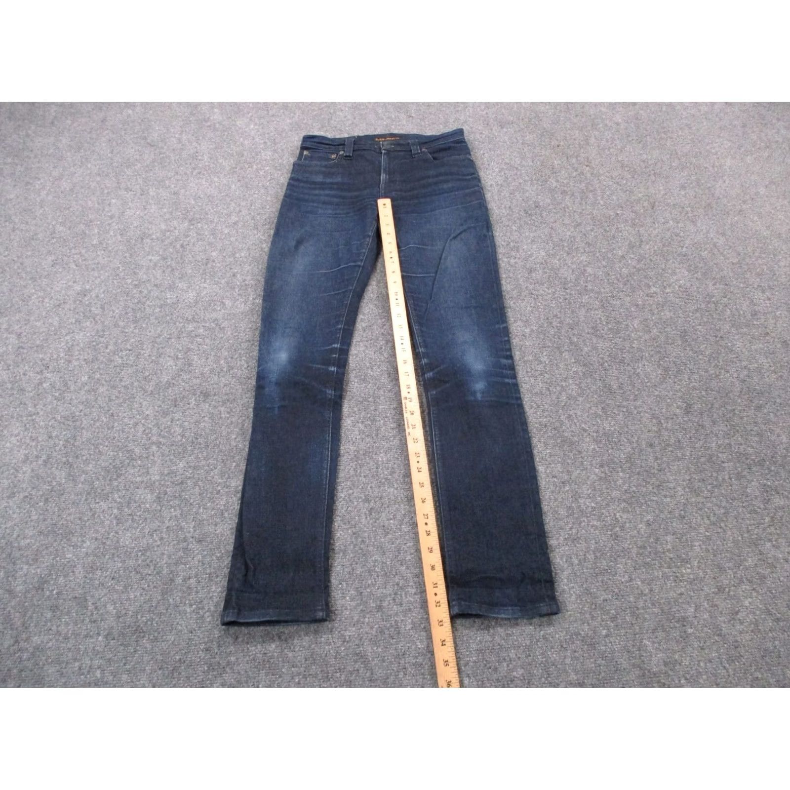 Nudie Jeans Nudie Jeans Co Mens Jeans 30 Blue Straight Lean Dean Country Work Casual Denim Size US 30 / EU 46 - 3 Thumbnail