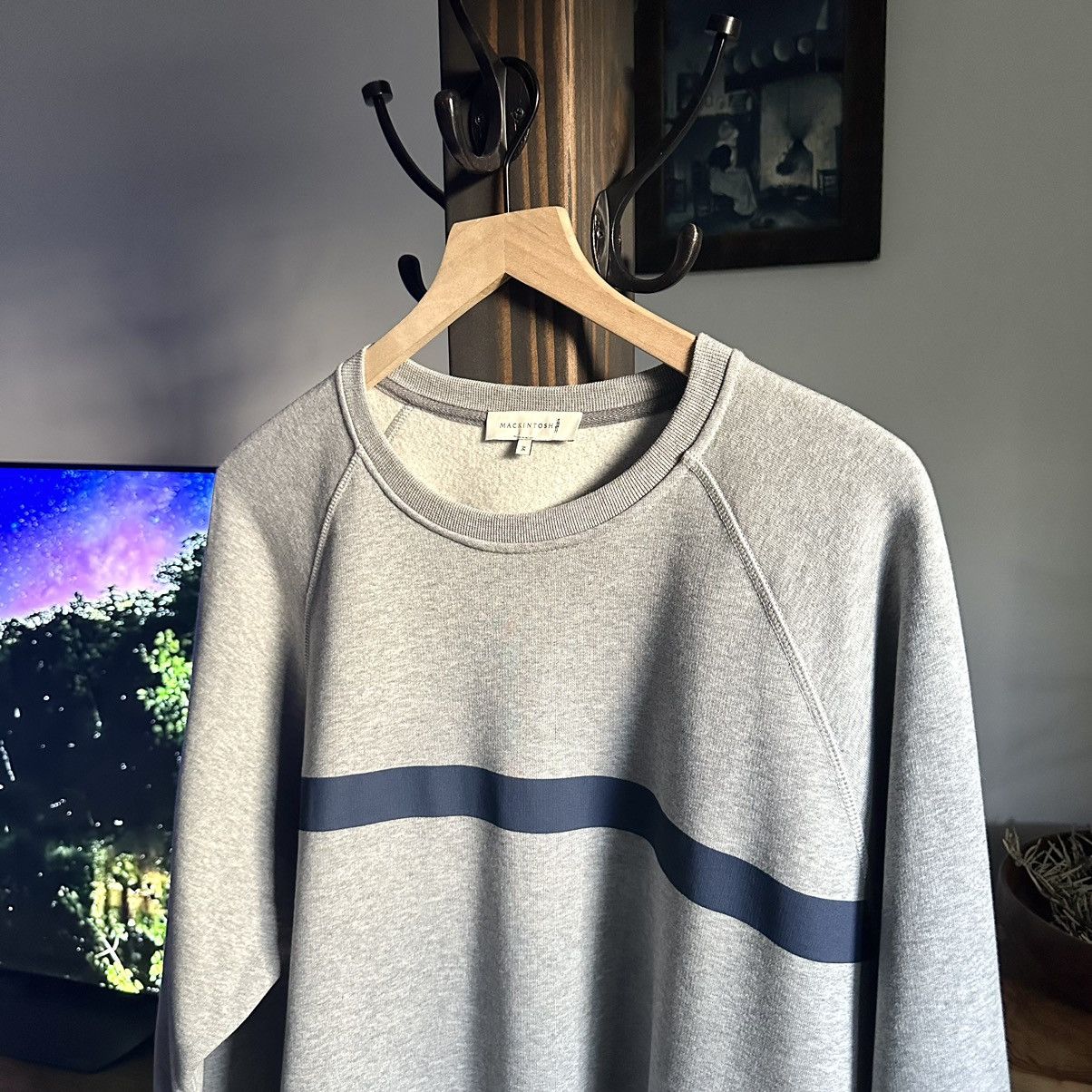 Mackintosh 🌿Mackintosh Crew Neck Sweatshirt GJM-207 - Grey x Navy🌿 Size US M / EU 48-50 / 2 - 6 Thumbnail