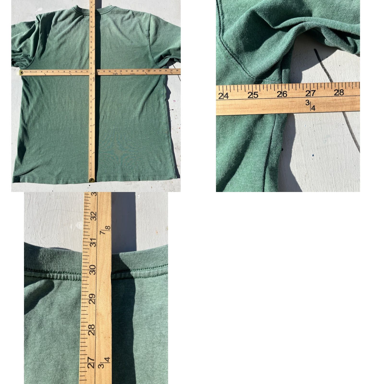 Carhartt Carhartt T-Shirt Green Logo Pocket XL Crew Loose Cotton Workwear Street Men Size US XL / EU 56 / 4 - 8 Thumbnail