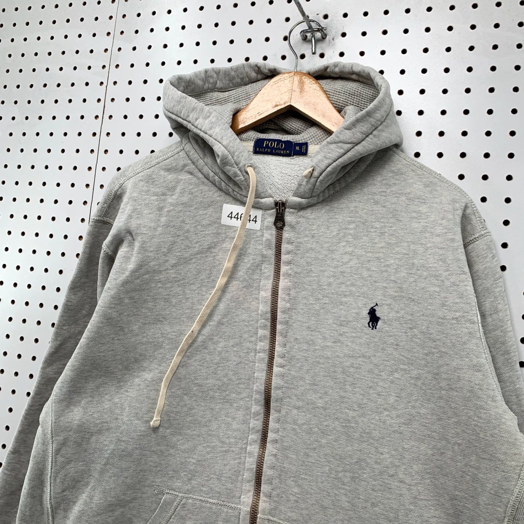 Polo Ralph Lauren Polo Ralph Lauren Sweatshirt Hoodie Mens XL Gray Thermal Hooded Zip Pony Size US XL / EU 56 / 4 - 4 Thumbnail